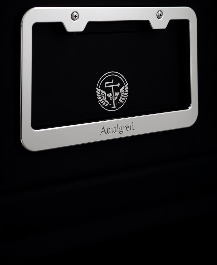 Lowlife chain license plate frame